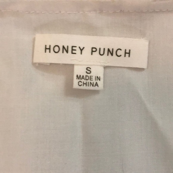 ASOS Honey Punch Tie Front Floral Crop Top - Picture 3 of 3